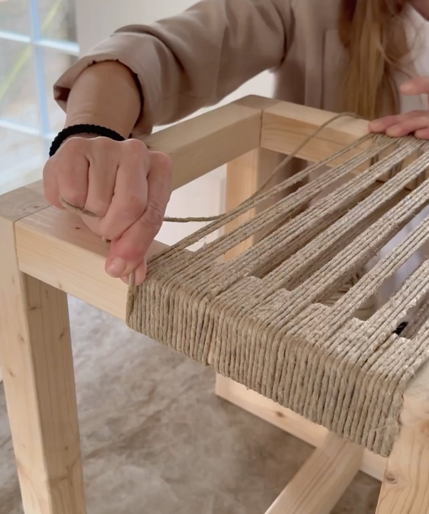 Braid-Your-Own DIY Stool