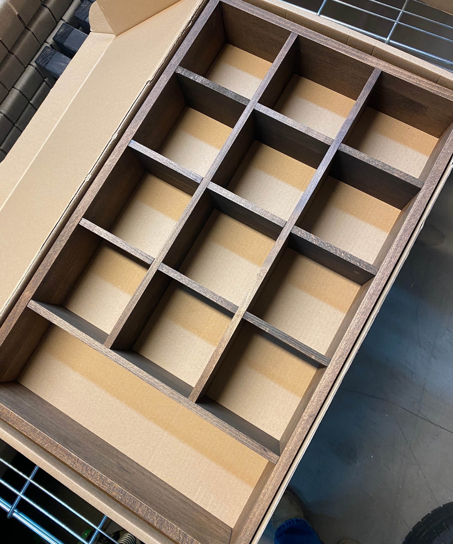 (Archive) Abby Compartment Shelf, Smoked, 01