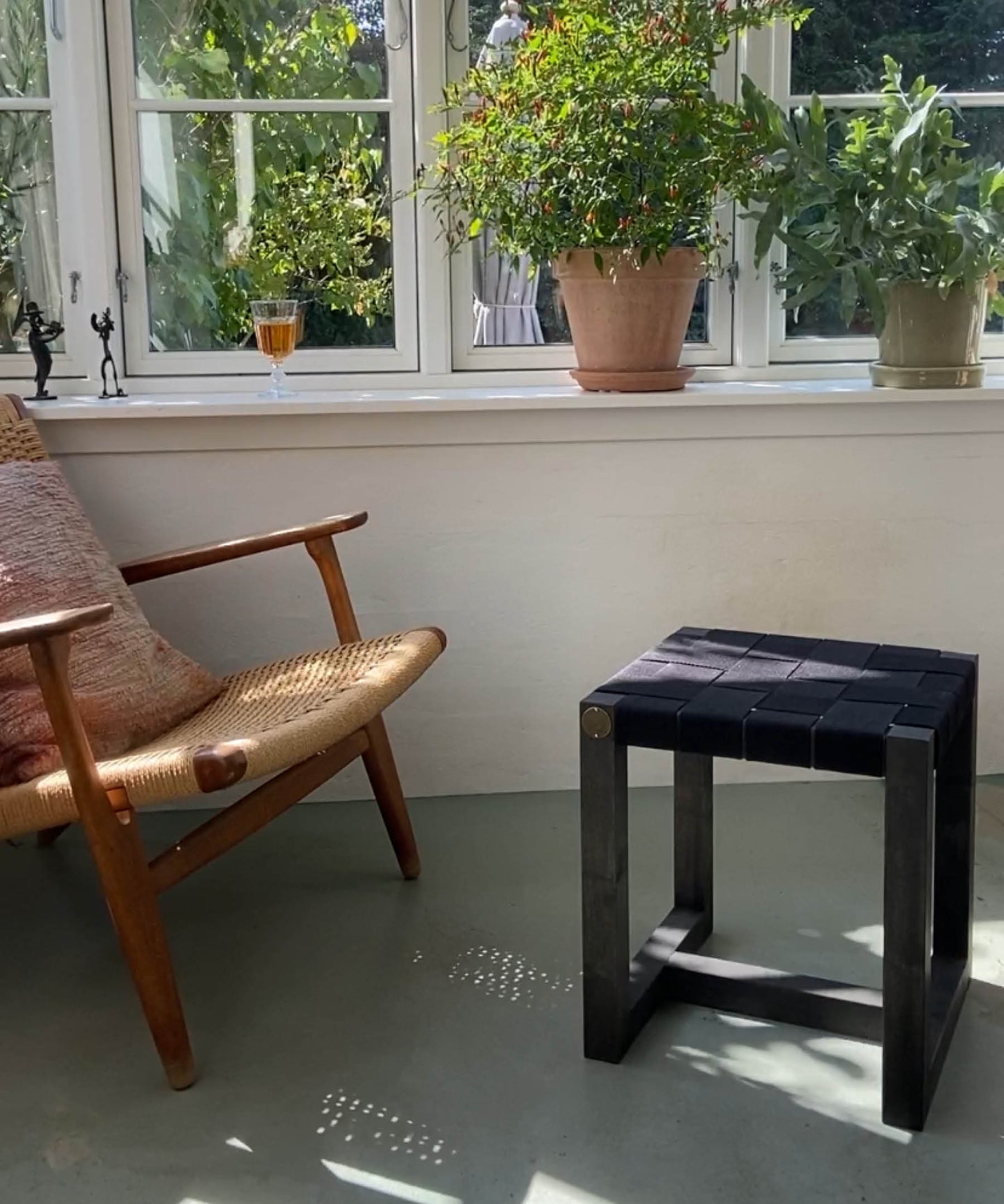 Ella Stool, Black/Black