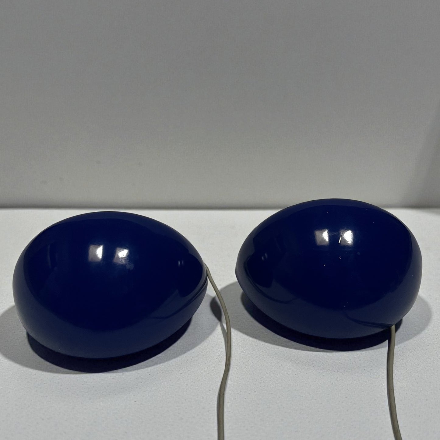 Sæt af 2 blå væglamper