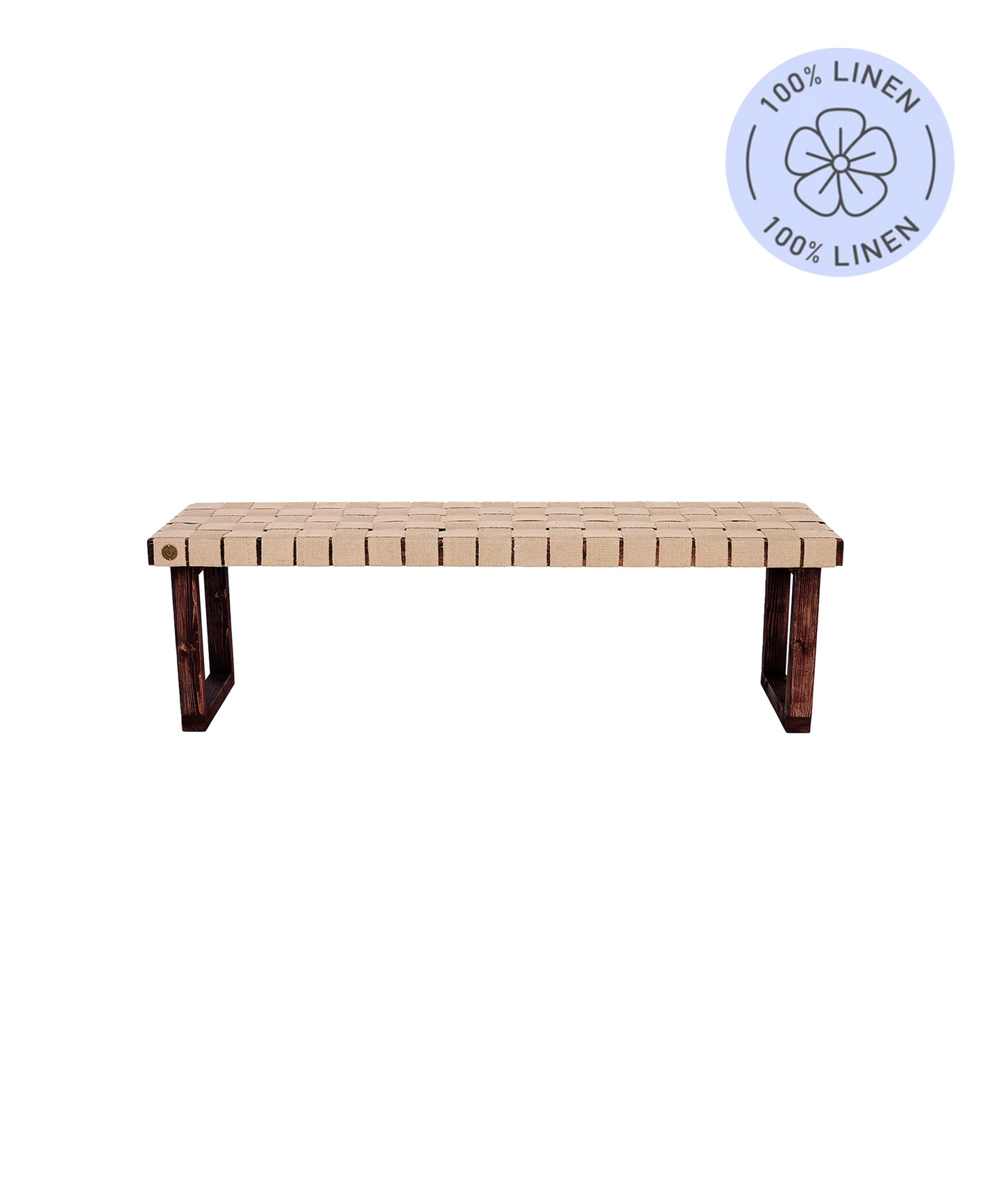 Luna Bench, Medium, Smoked (Linen)