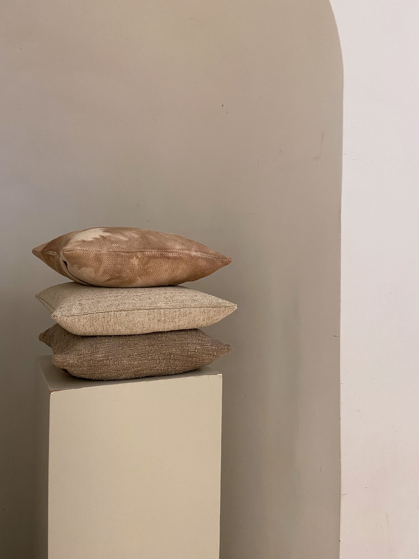 LIV 02, Cushion Cover, Unique Brown