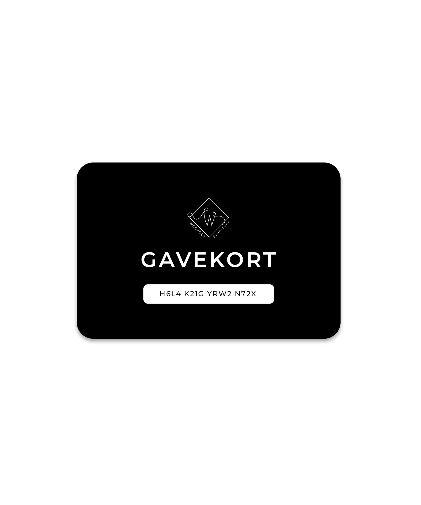 Gavekort til Wecycle Furniture (valgfrit beløb)