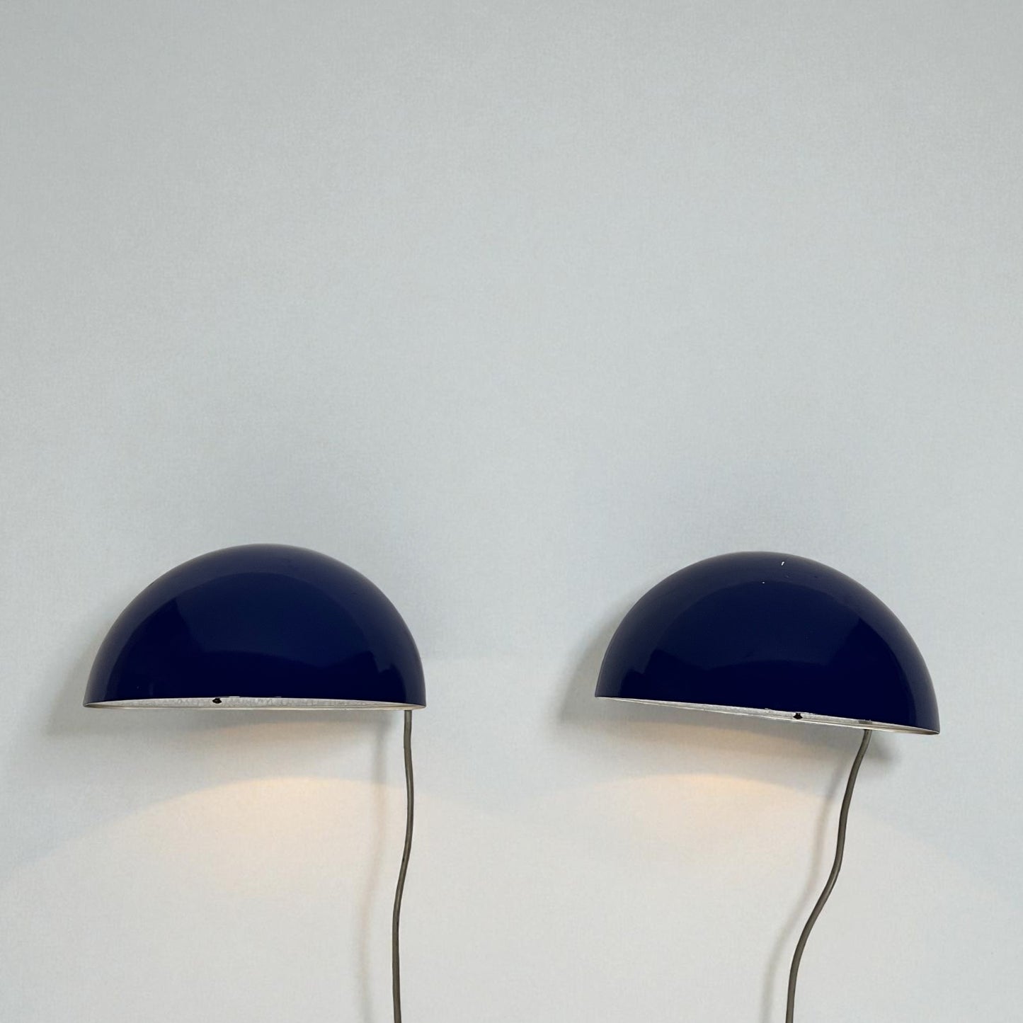 Sæt af 2 blå væglamper