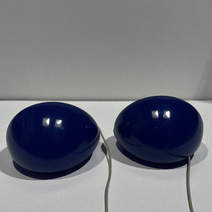 Sæt af 2 blå væglamper