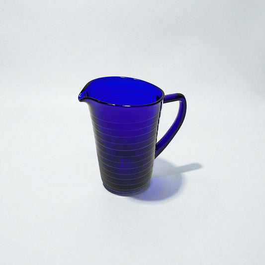 Kobaltblå vintage glaskande